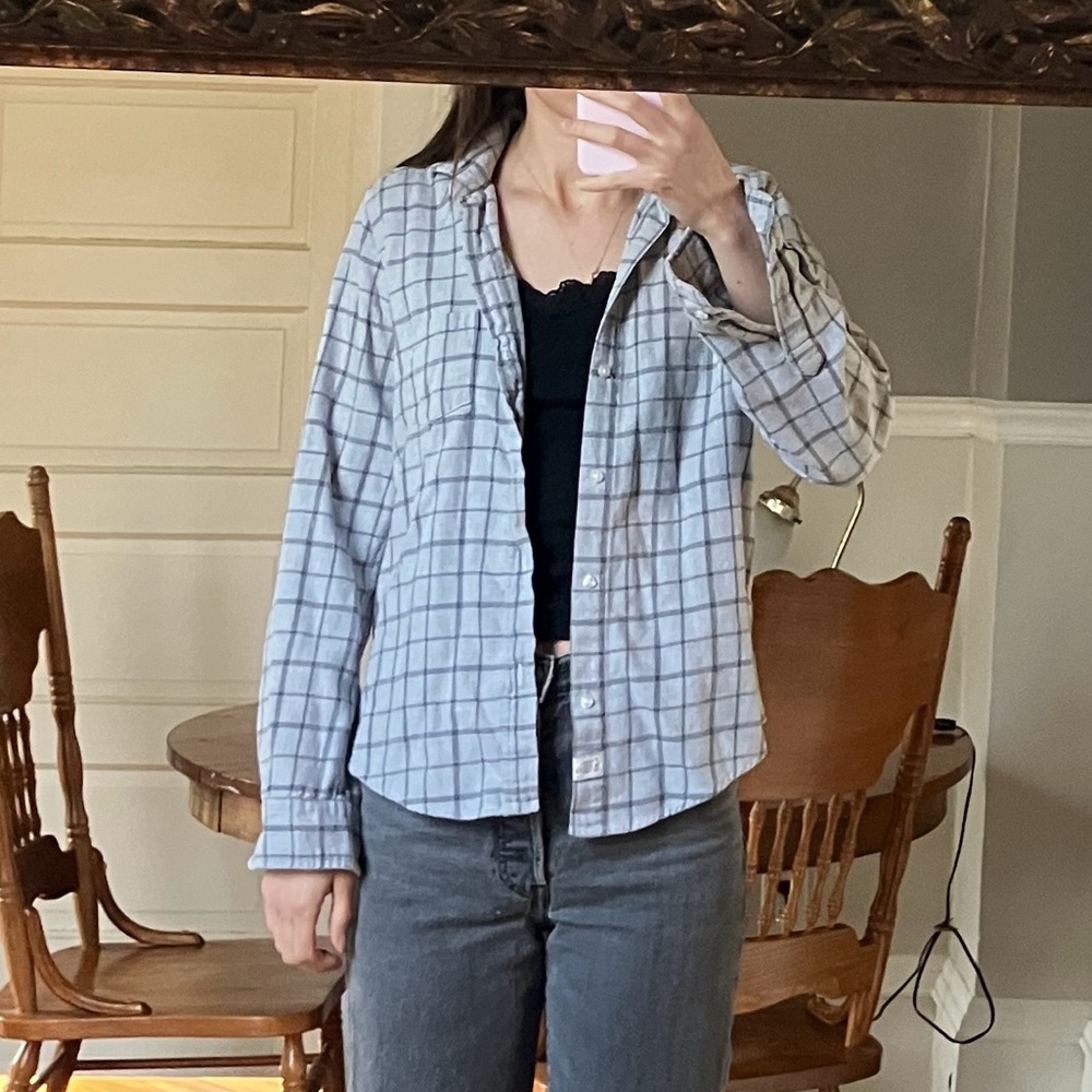 Frank & Eileen Blue and Gray Flannel